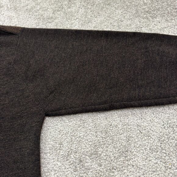 Erdos Wool 1/4 Zip Beaded Pullover Sweater Mens Medium Brown Colorblock Striped - Picture 3 of 13